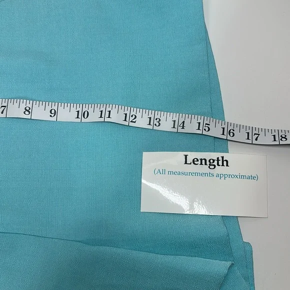 Ann Taylor The Side Zip Shorts Aqua Size 10 - Picture 7 of 9